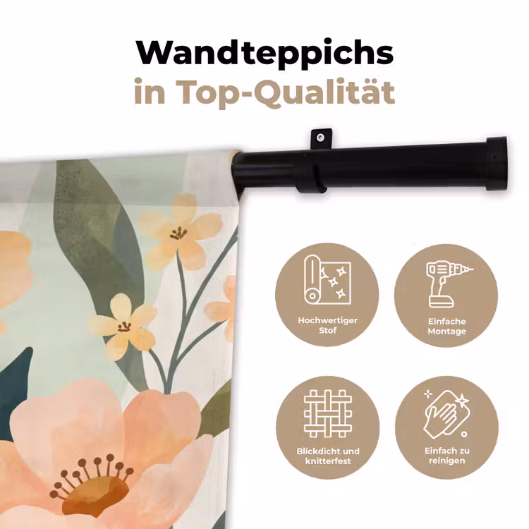 Wandteppich - Blumen – Natur – Abstrakt — 7