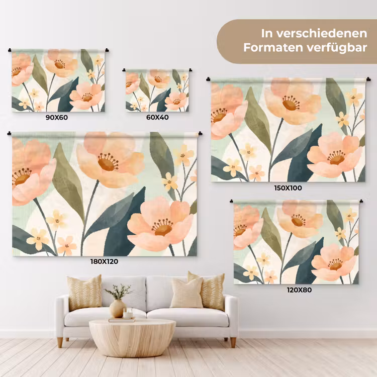 Wandteppich - Blumen – Natur – Abstrakt — 8