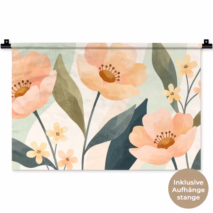 Wandteppich - Blumen – Natur – Abstrakt — 9