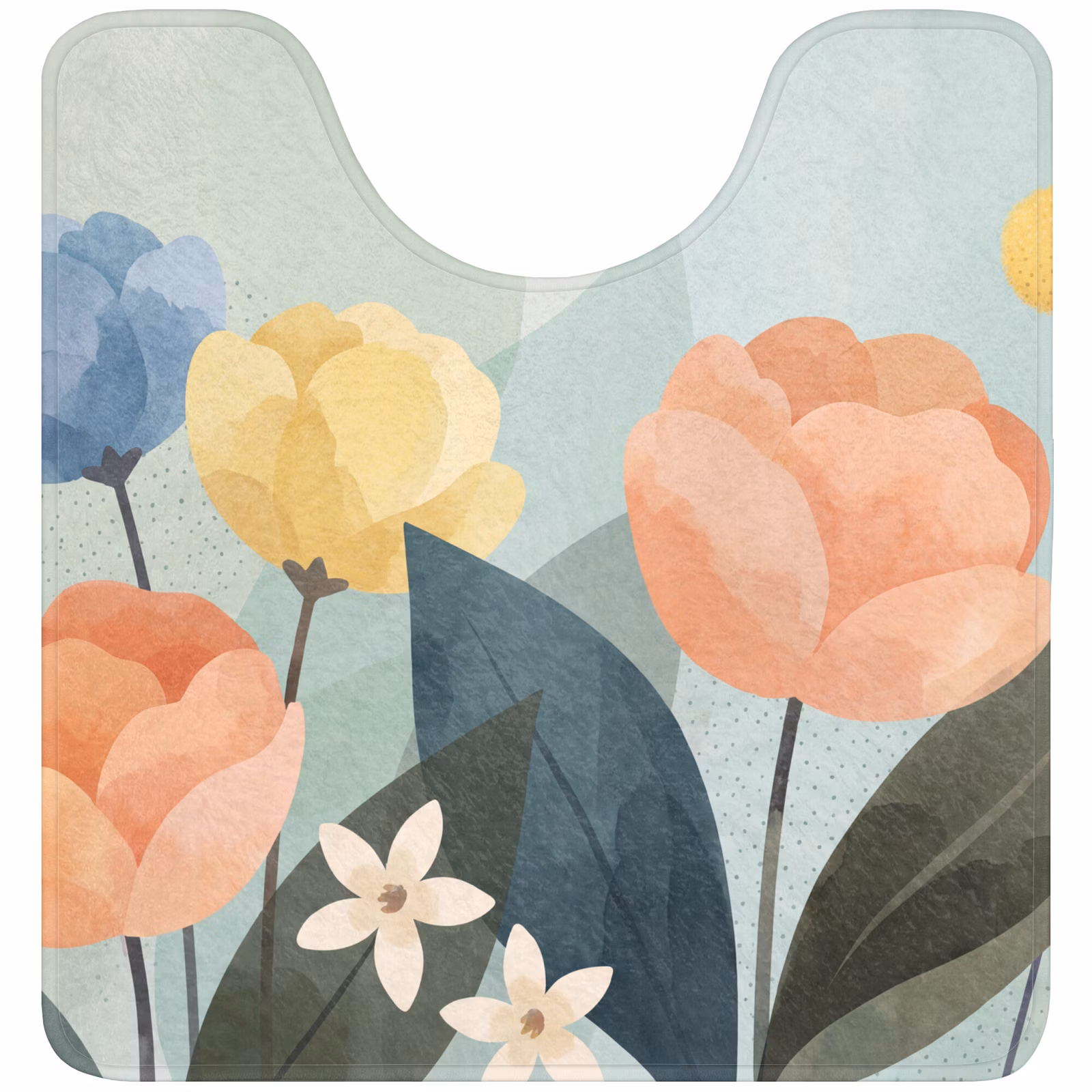 WC Vorleger - Blumen – Abstrakt – Farbenfroh — 1