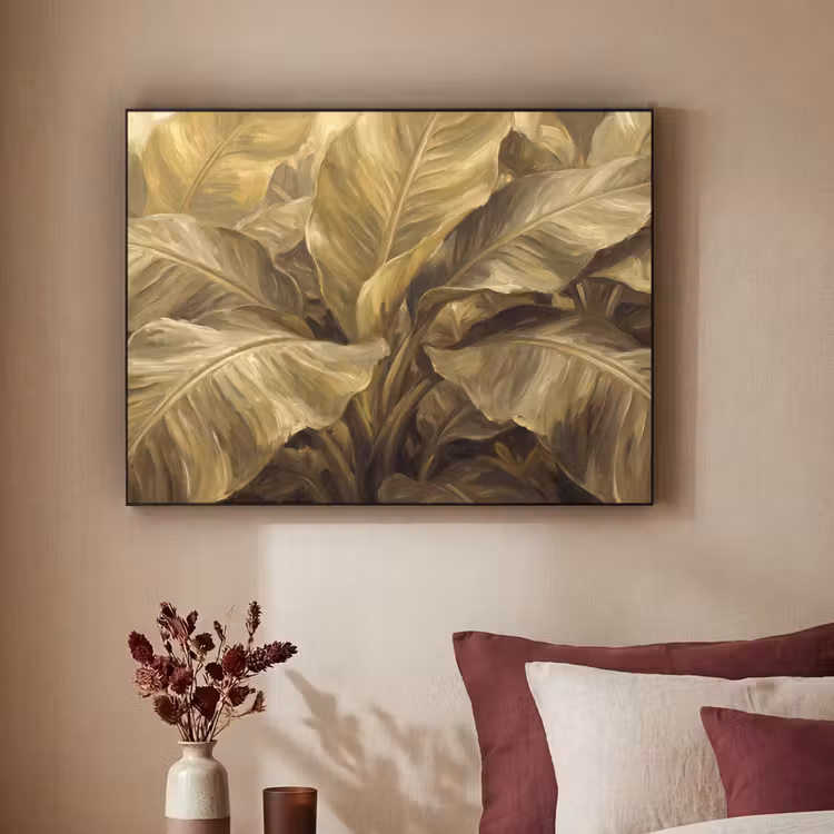 Art Frame - Blätter – Tropisch – Gold — 2