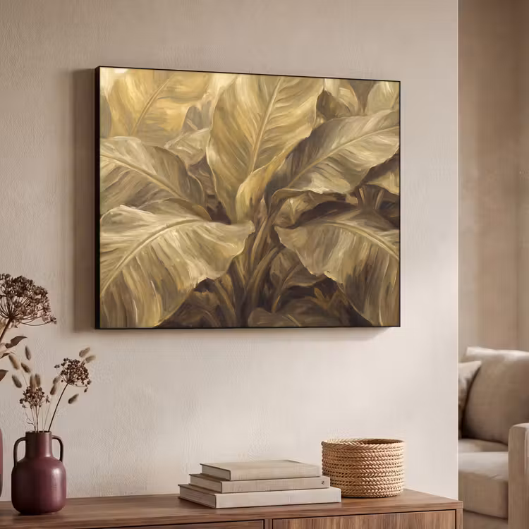 Art Frame - Blätter – Tropisch – Gold — 3