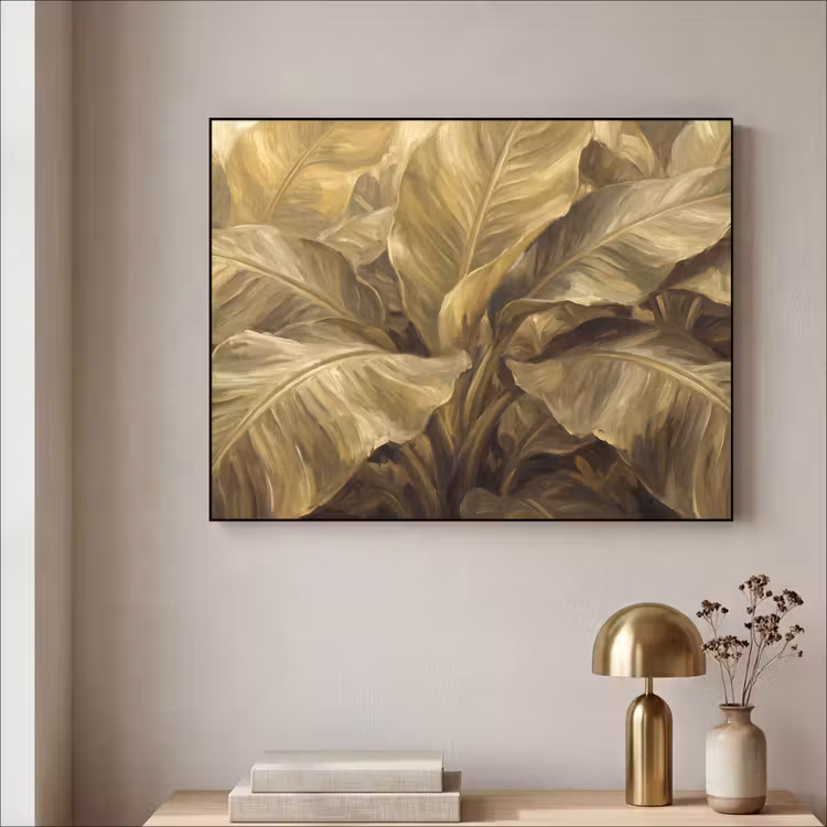 Art Frame - Blätter – Tropisch – Gold — 4
