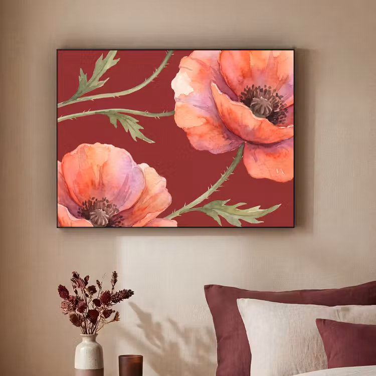 Art Frame - Blumen – Aquarell – Rot — 2