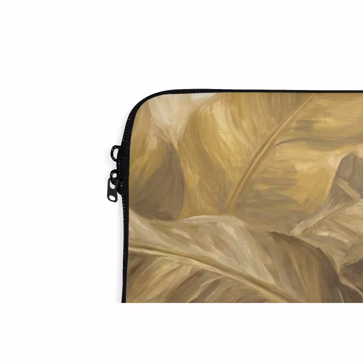 Laptop hülle - Blätter – Tropisch – Gold — 5