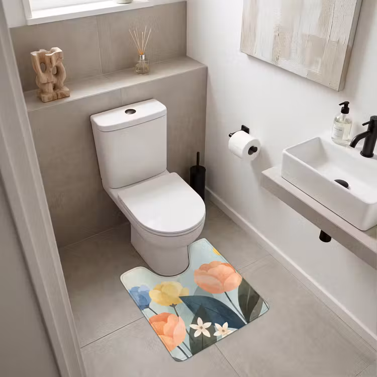 WC Vorleger - Blumen – Abstrakt – Farbenfroh — 6