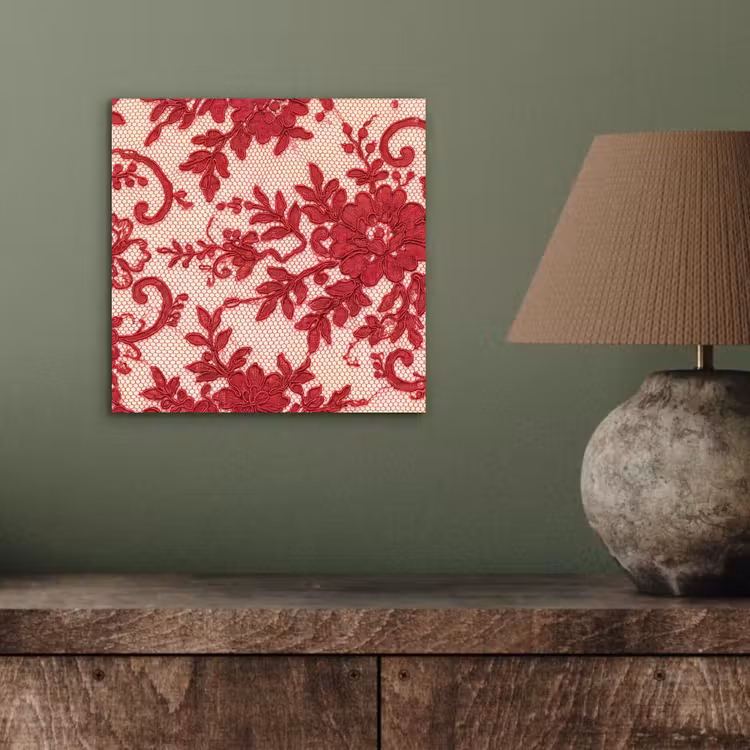 Alu-Dibond-Bild - Rote Spitze – Blumen — 3