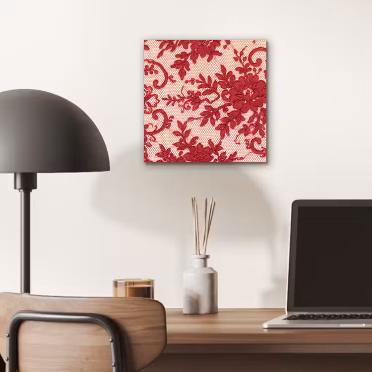Alu-Dibond-Bild - Rote Spitze – Blumen — 6