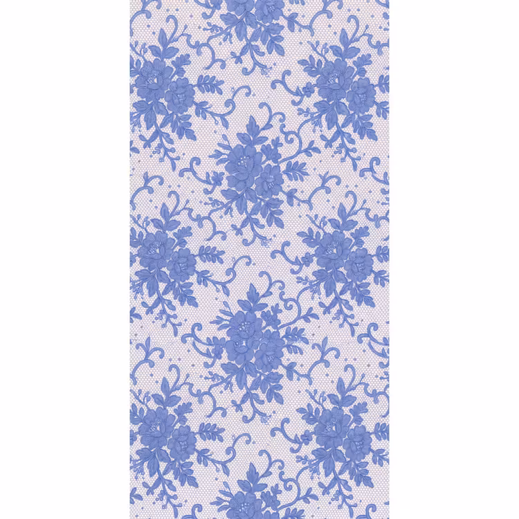 Tapete - Spitze – Blumen – Blau — 2