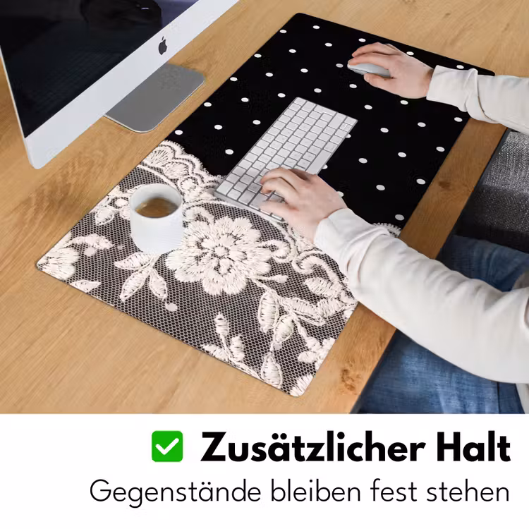 Schreibtischunterlage - Weiße Spitze – Schnittmuster — 3