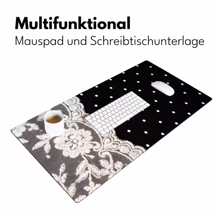 Schreibtischunterlage - Weiße Spitze – Schnittmuster — 4