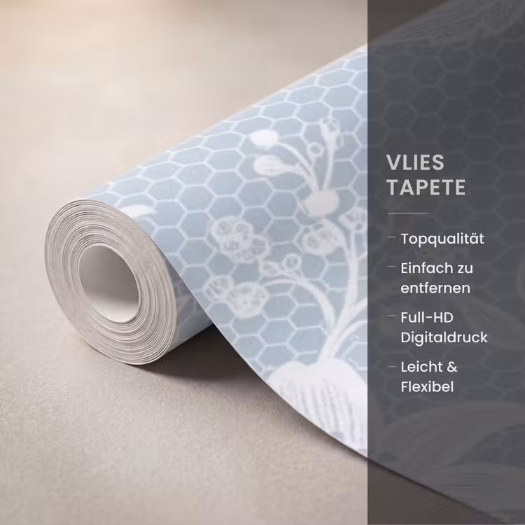 Tapete - Weiß – Spitze – Vintage — 3