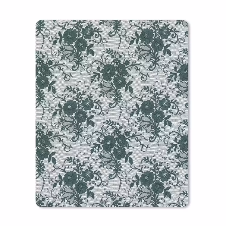 Mauspad - Spitze – Blumen – Grün — 1