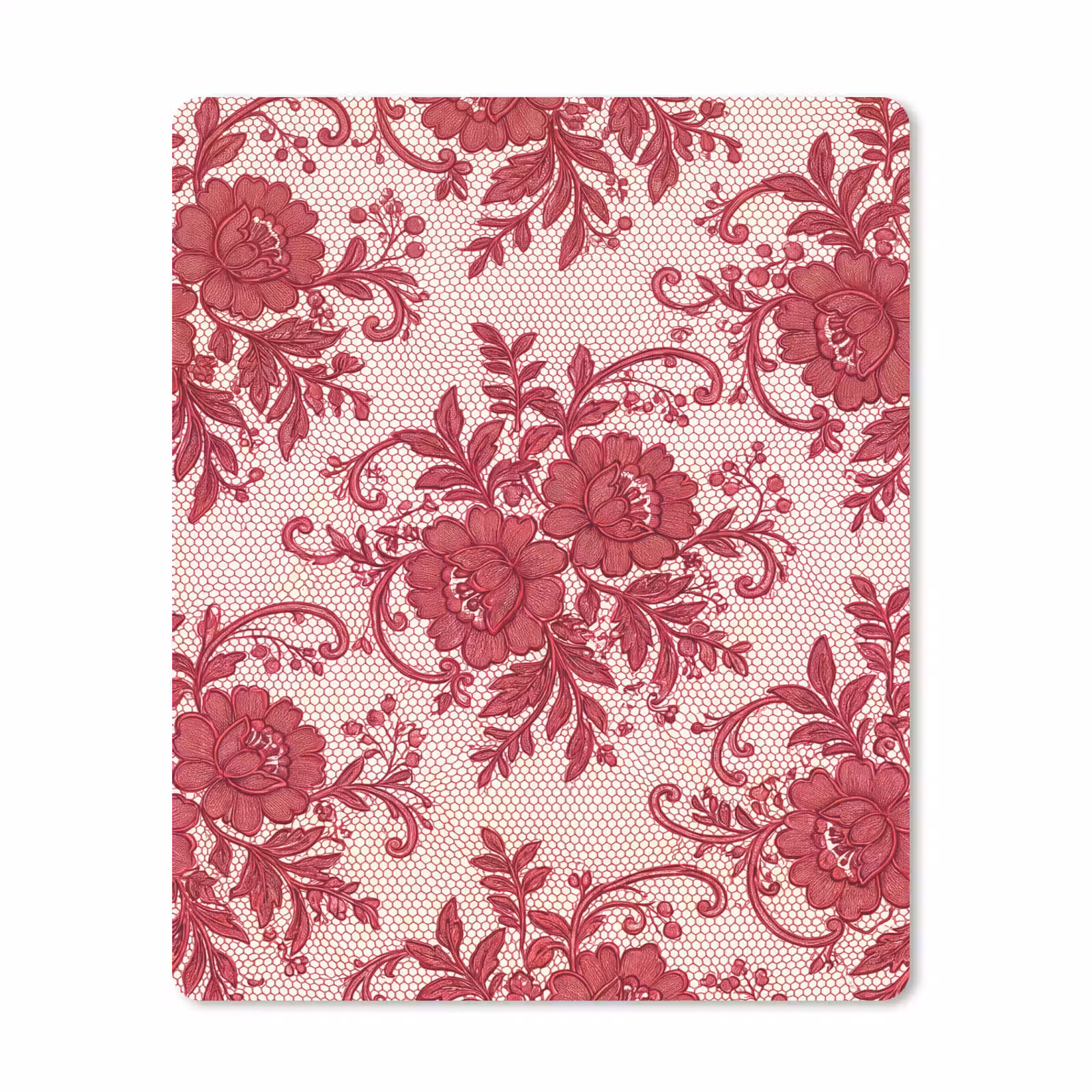 Mauspad - Rote Spitze – Blumen — 1