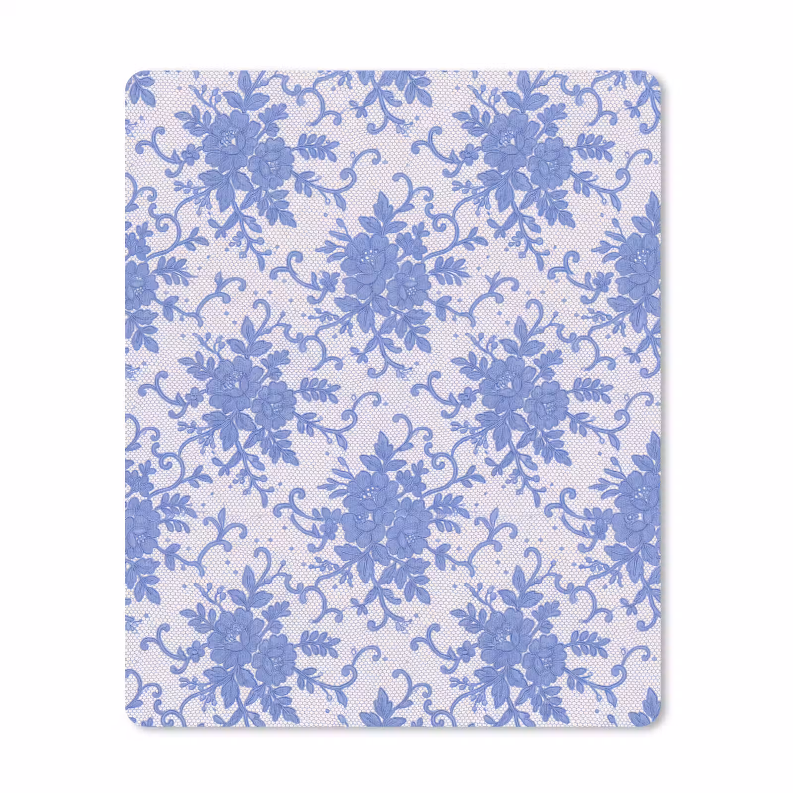 Mauspad - Spitze – Blumen – Blau — 1