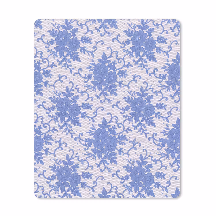 Mauspad - Spitze – Blumen – Blau — 1