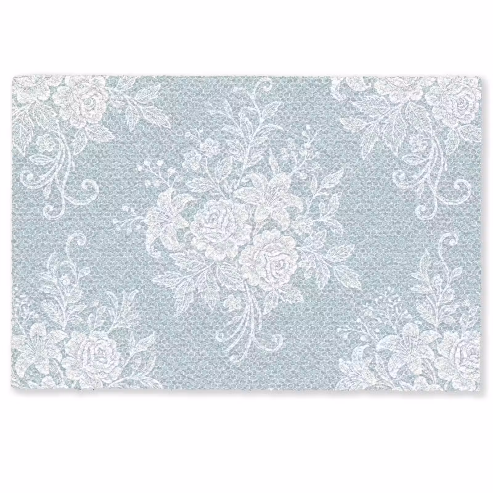 Fußmatte - Weiß – Spitze – Vintage — 1
