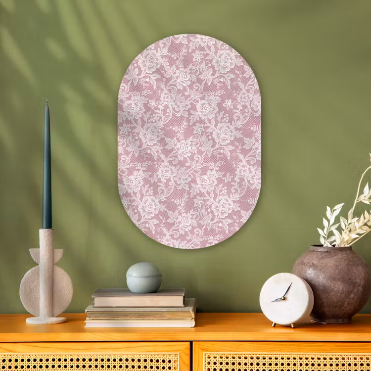 Forexbild Oval - Spitze – Blumen – Weiß — 3