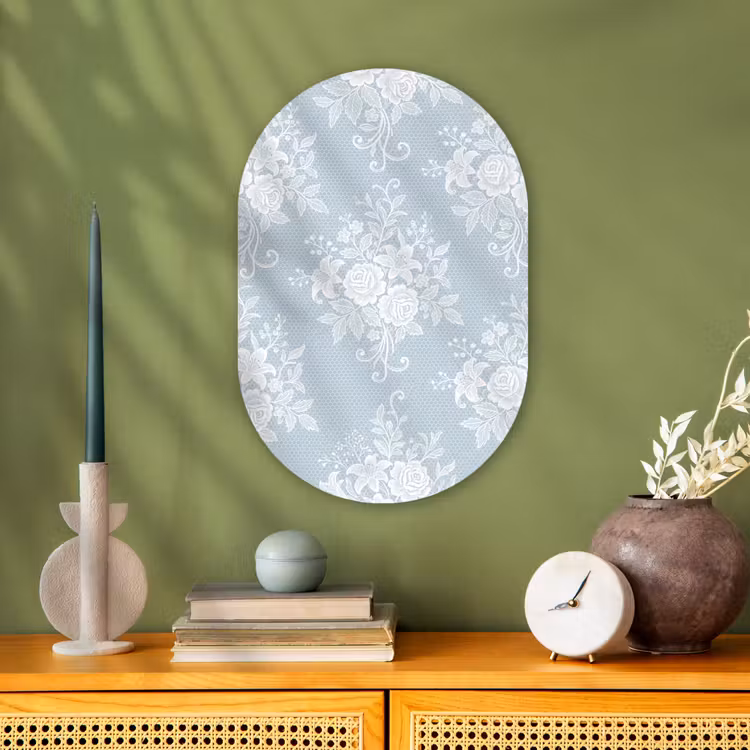 Forexbild Oval - Weiß – Spitze – Vintage — 3