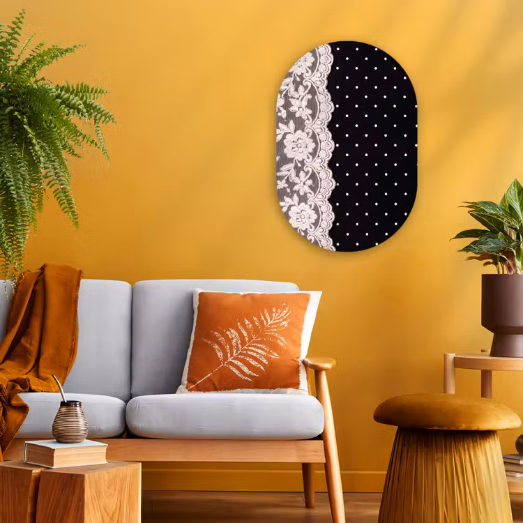 Forexbild Oval - Weiße Spitze – Schnittmuster — 2