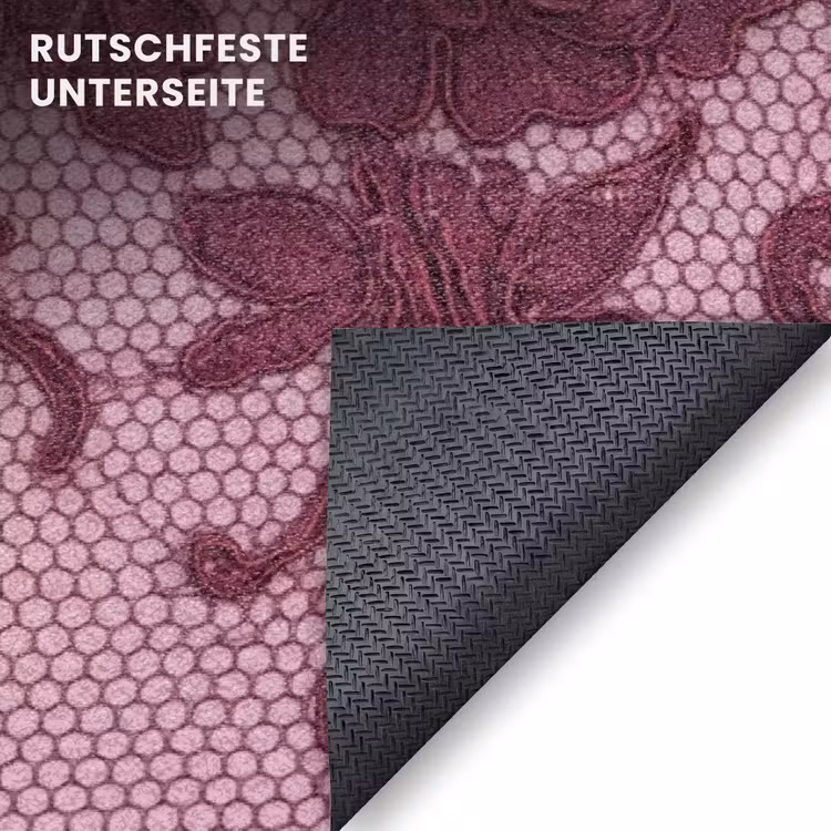 Fußmatte - Bordeauxrotes Spitzenmuster — 6