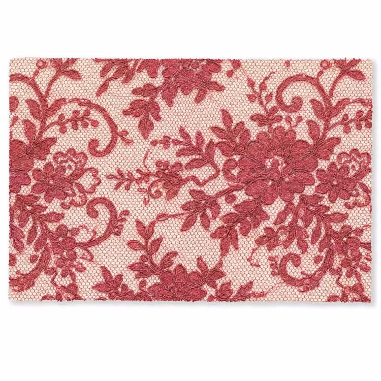 Fußmatte - Rote Spitze – Blumen — 1