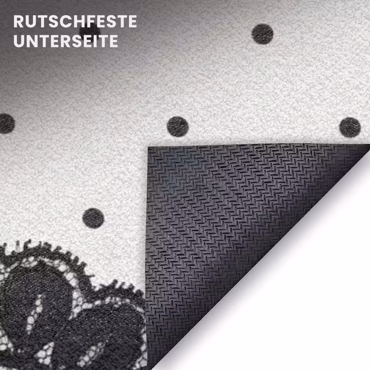 Fußmatte - Schwarze Spitze – Blumen — 6