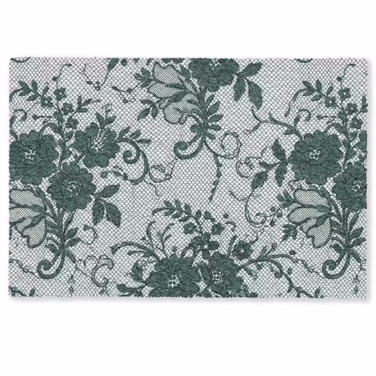 Fußmatte - Spitze – Blumen – Grün — 1