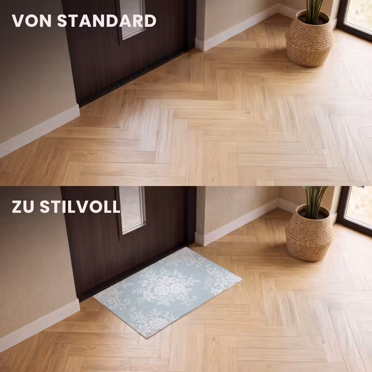 Fußmatte - Weiß – Spitze – Vintage — 3
