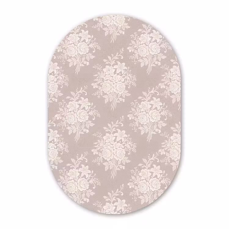 Glasbild Oval - Spitze – Textur – Licht — 1