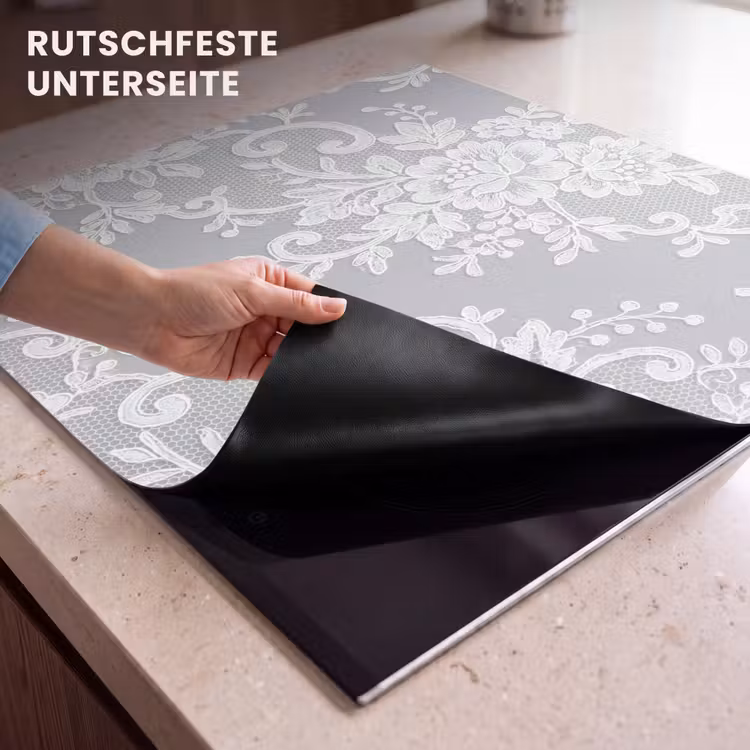 Herdabdeckplatte - Spitze – Blume – Muster — 9