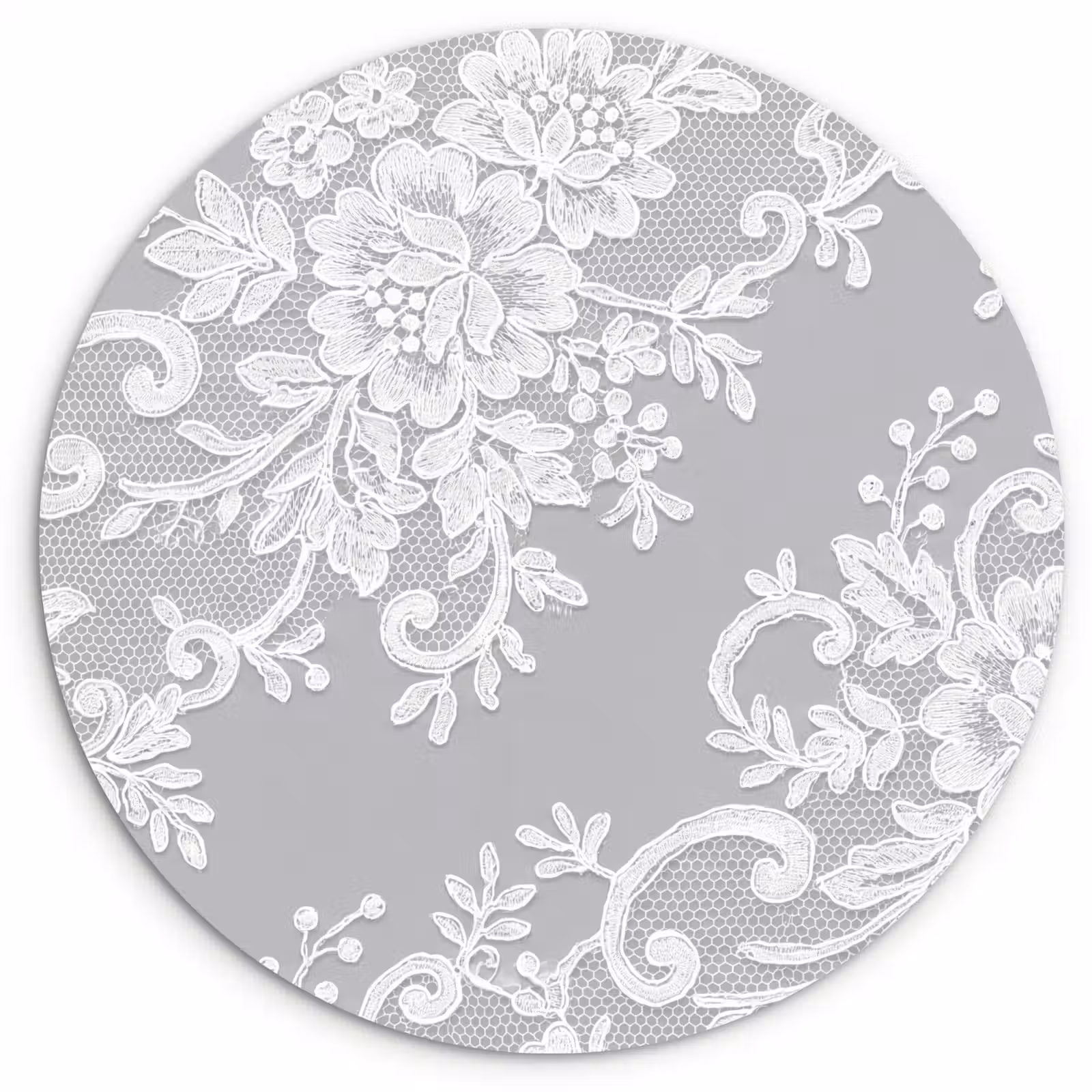 Forexbild Rund - Spitze – Blume – Muster — 1