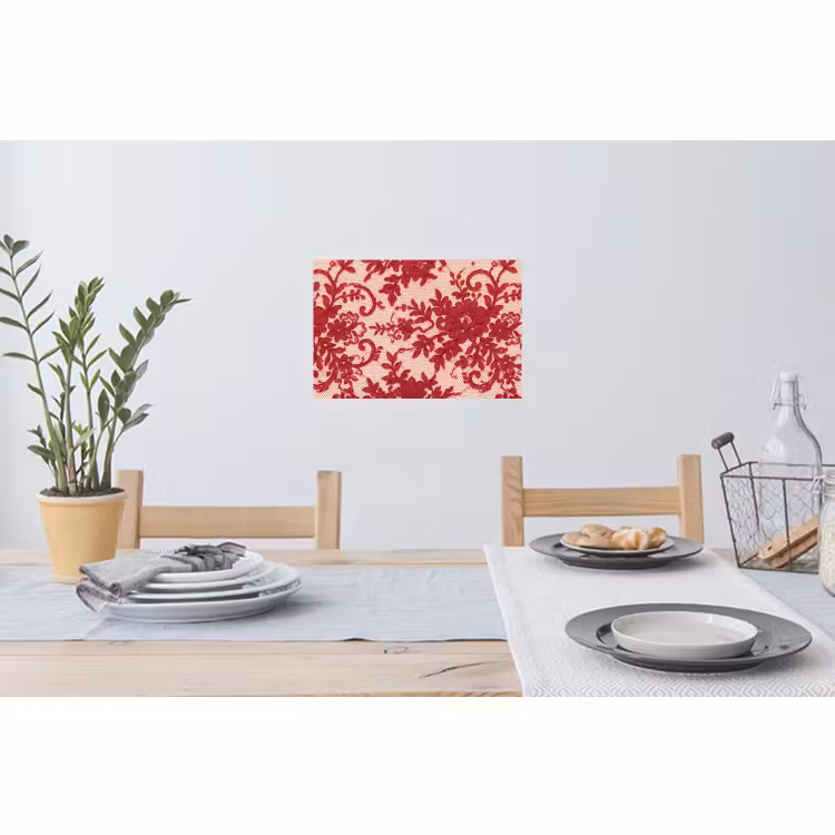 Wandtattoo – Rote Spitze – Blumen — 4
