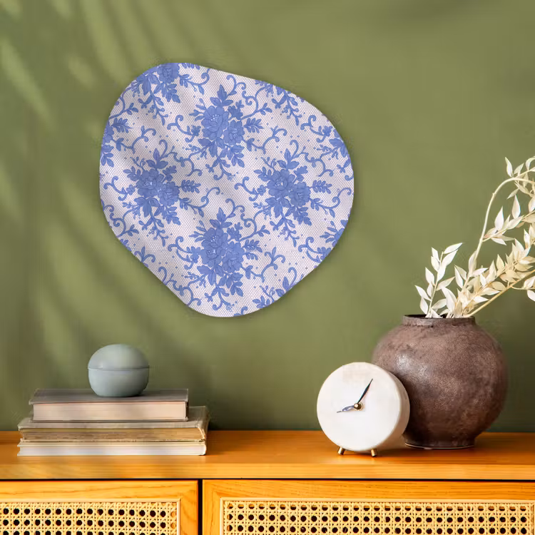 Forexbild Organische Form - Spitze – Blumen – Blau — 2