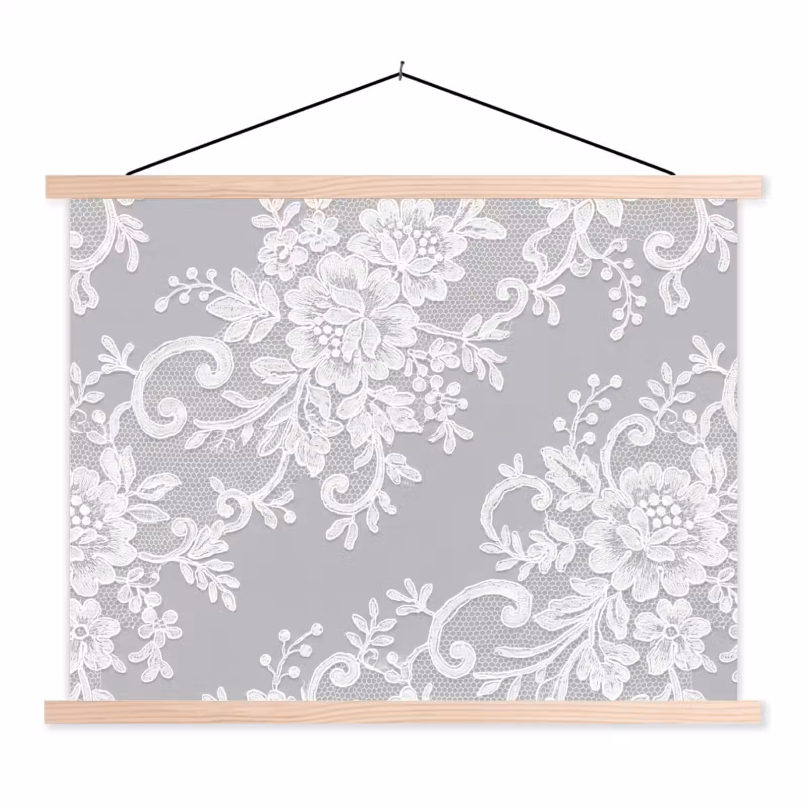 Stoffbild - Spitze – Blume – Muster — 1