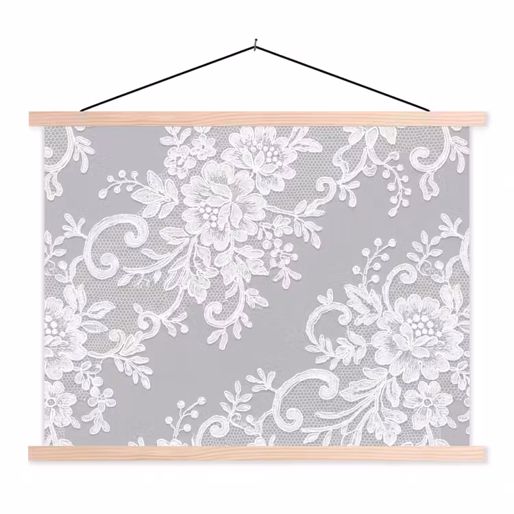 Stoffbild - Spitze – Blume – Muster — 1