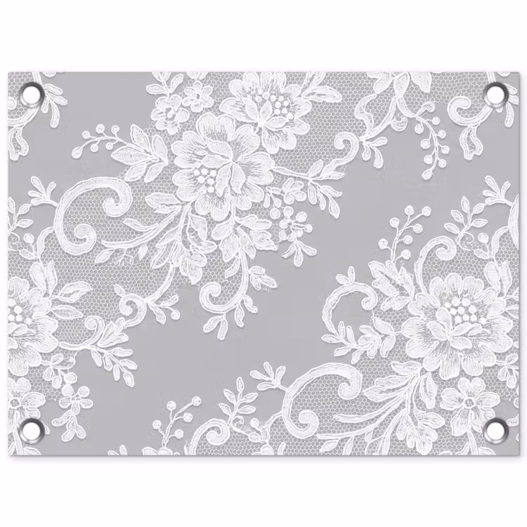 Gartenposter - Spitze – Blume – Muster — 1