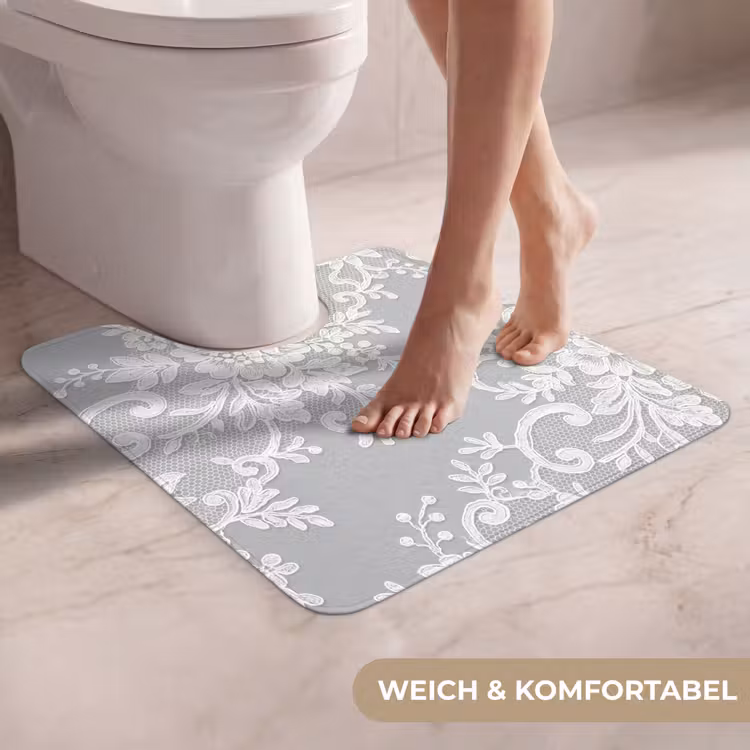 WC Vorleger - Spitze – Blume – Muster — 5