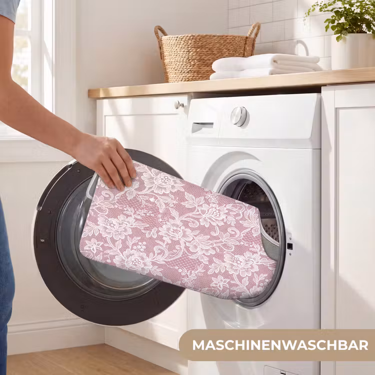 WC Vorleger - Spitze – Blumen – Weiß — 7