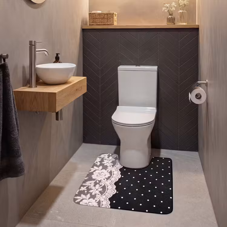 WC Vorleger - Weiße Spitze – Schnittmuster — 2