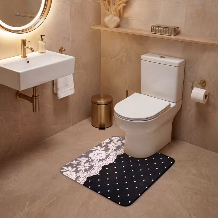 WC Vorleger - Weiße Spitze – Schnittmuster — 4