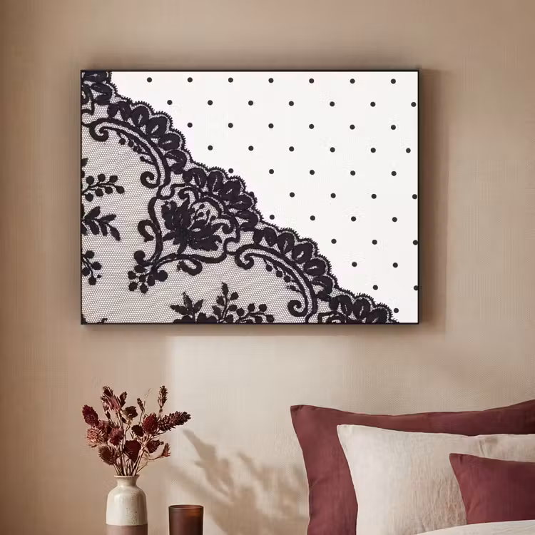 Art Frame - Schwarze Spitze – Blumen — 2