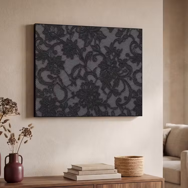 Art Frame - Spitze – Blumen – Schwarz — 3