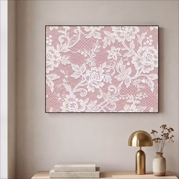 Art Frame - Spitze – Blumen – Weiß — 4