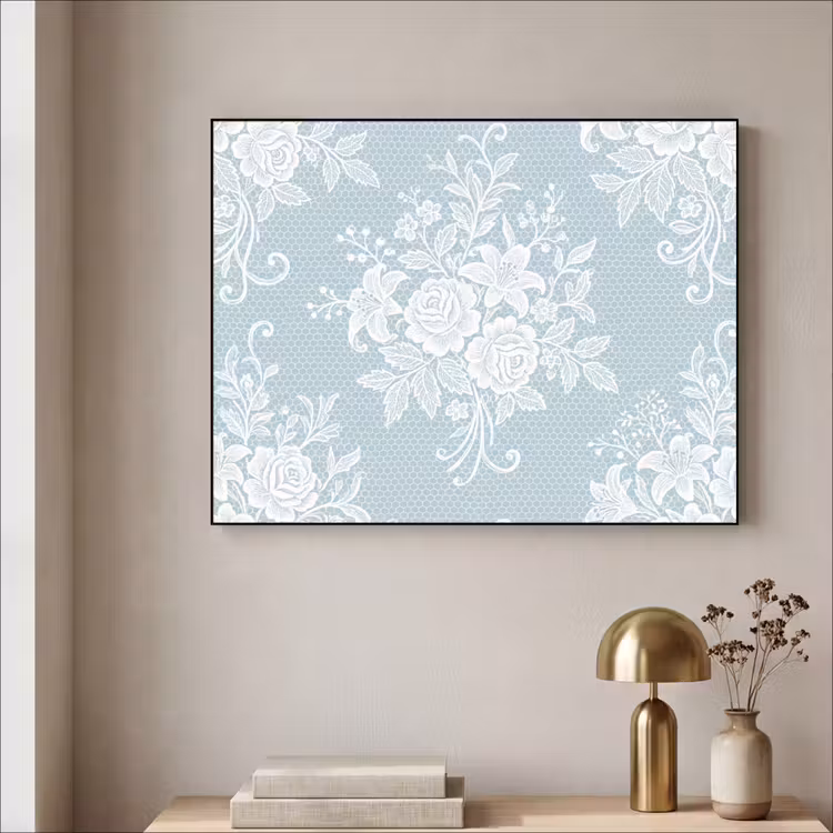 Art Frame - Weiß – Spitze – Vintage — 4