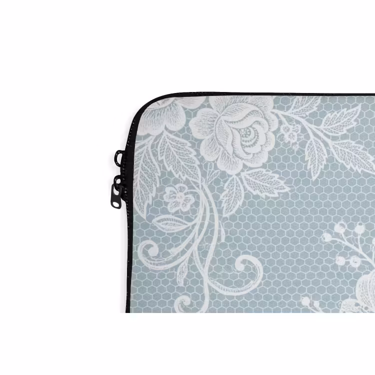 Laptop hülle - Weiß – Spitze – Vintage — 5