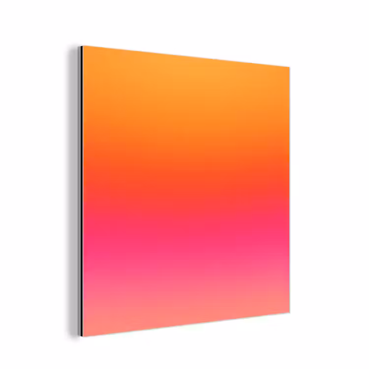 Alu-Dibond-Bild - Farbverlauf – Orange – Rosa — 1