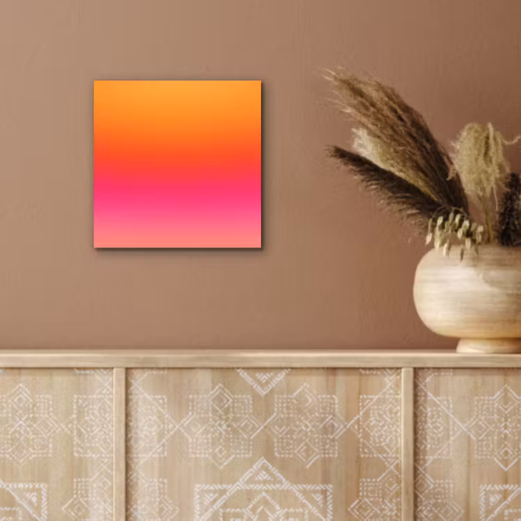 Alu-Dibond-Bild - Farbverlauf – Orange – Rosa — 5