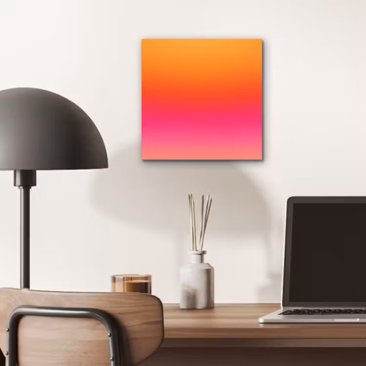 Alu-Dibond-Bild - Farbverlauf – Orange – Rosa — 6