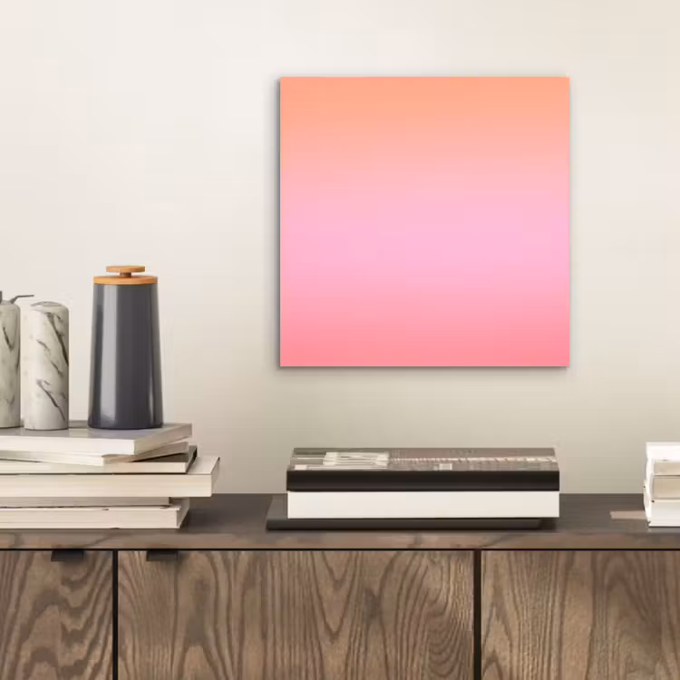 Alu-Dibond-Bild - Farbverlauf – Rosa – Orange — 2
